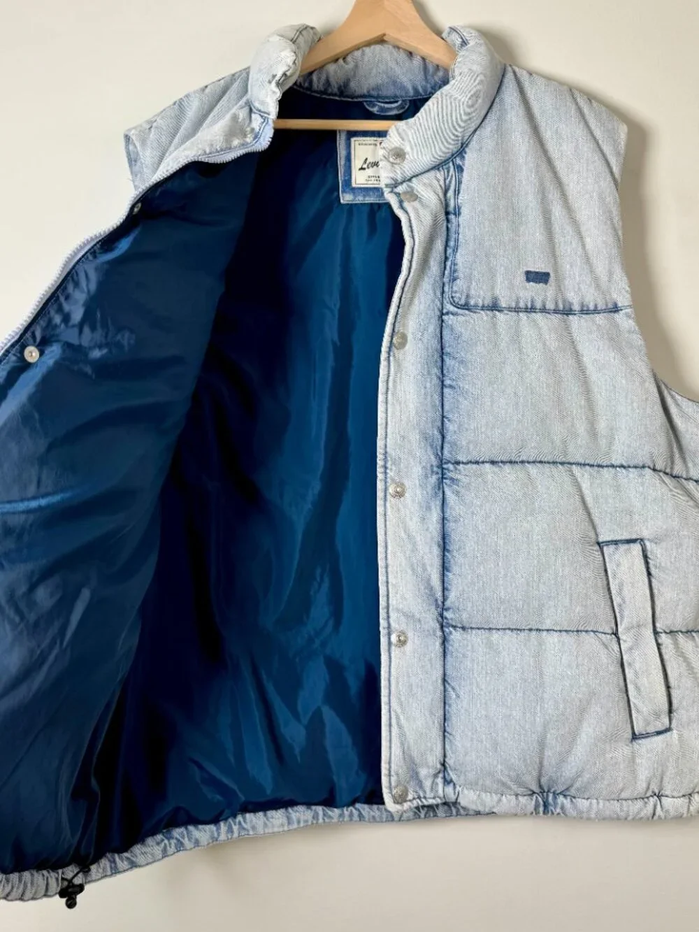 Levi Strauss ROCKRIDGE Puffer Blue Down Vest Sz XXL